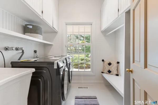 a view of storage and utility room