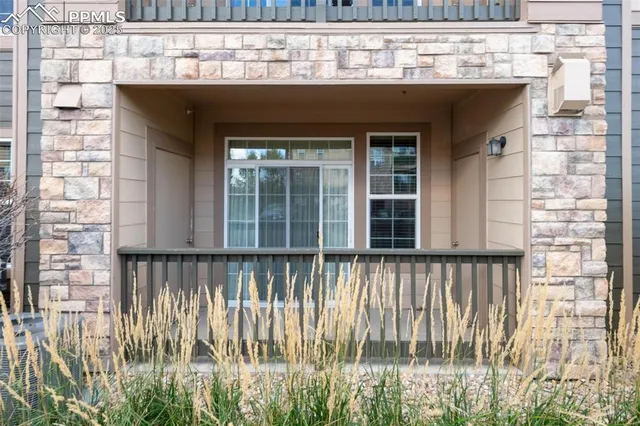 a front view of a house with a balcony
