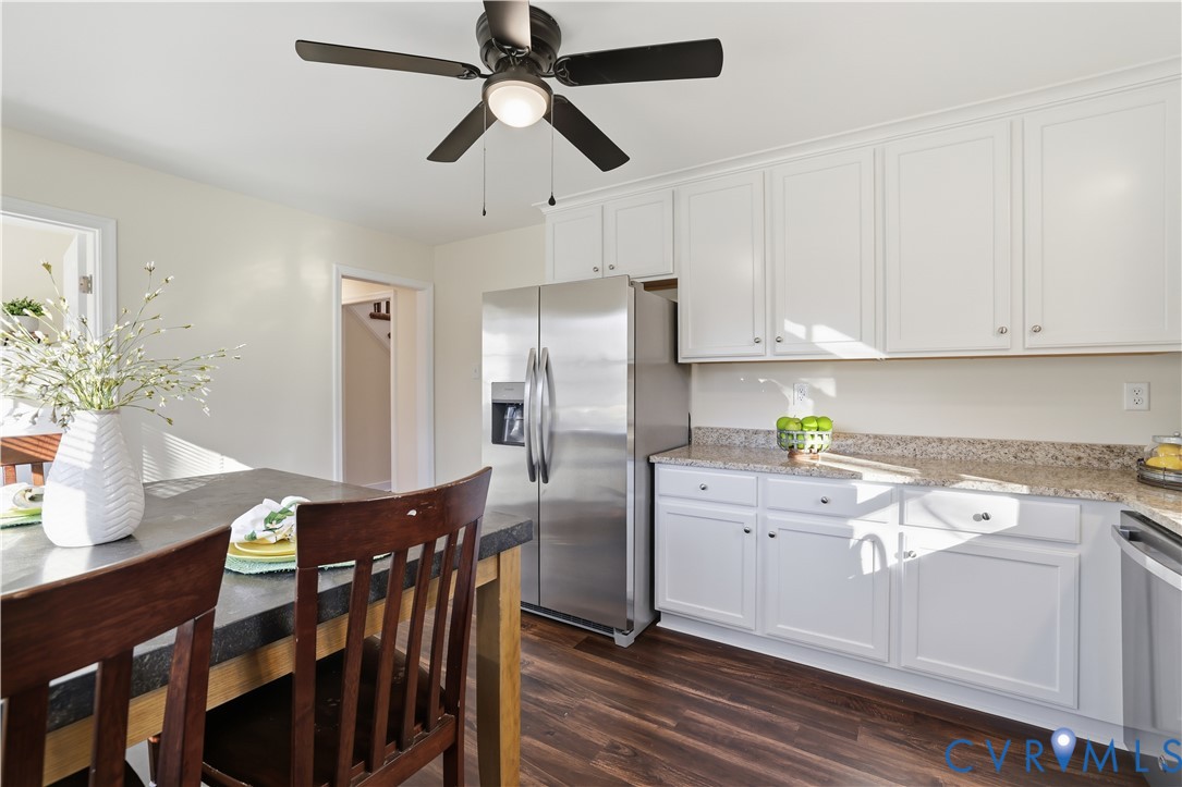 1312 Oldbury Road Midlothian, VA 23113 - Photo 15 of 35 Kitchen featuring white cabinetry, stainless steel