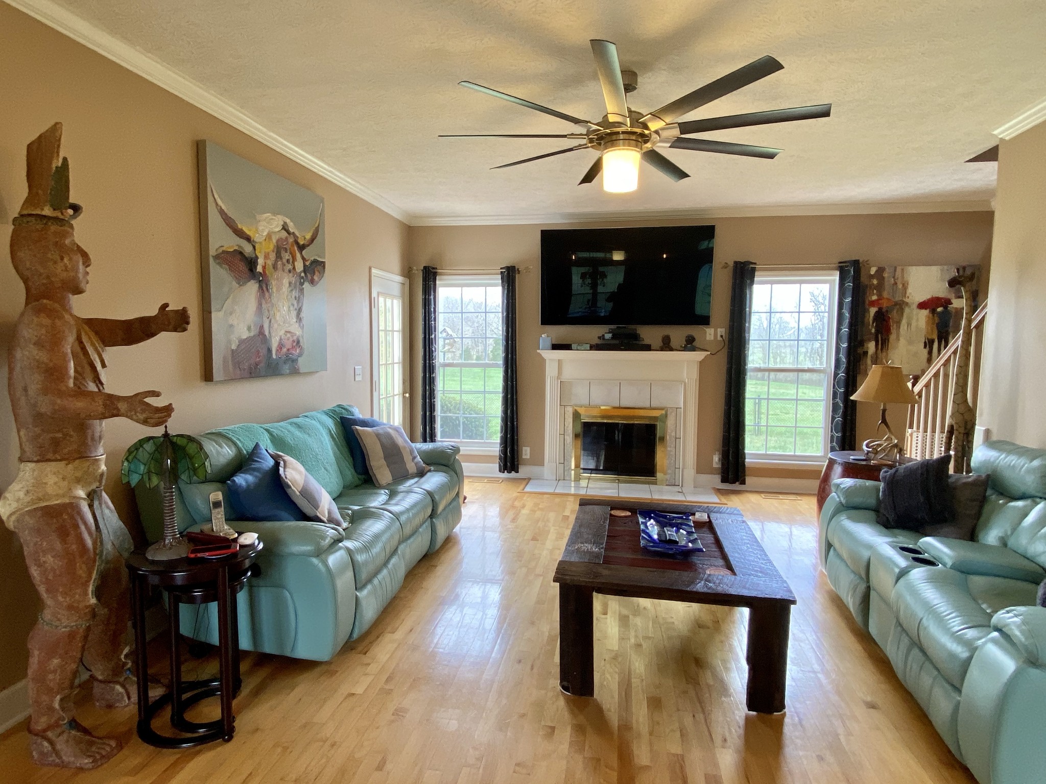 412 Ranch Road Portland, TN 37148 - Photo 18 of 35 a living room with furniture and a fireplace