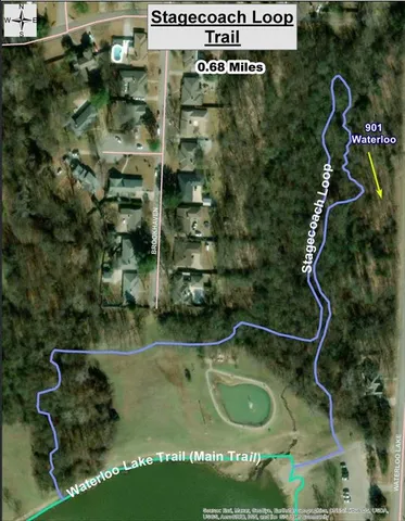 an aerial view of a residential houses