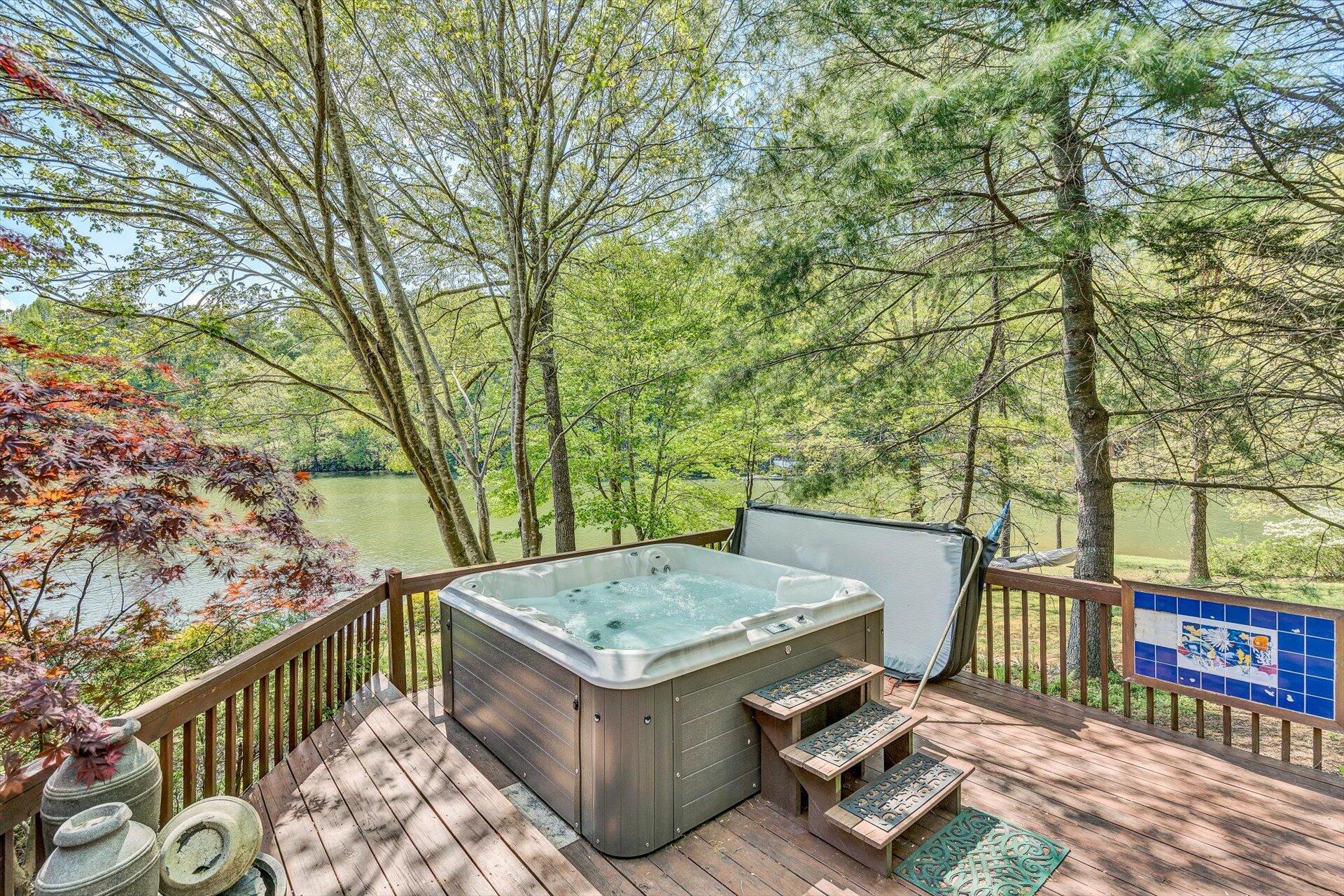2339 Navigation Point Goodview, VA 24095 - Photo 39 of 49 a view of a deck with a trees
