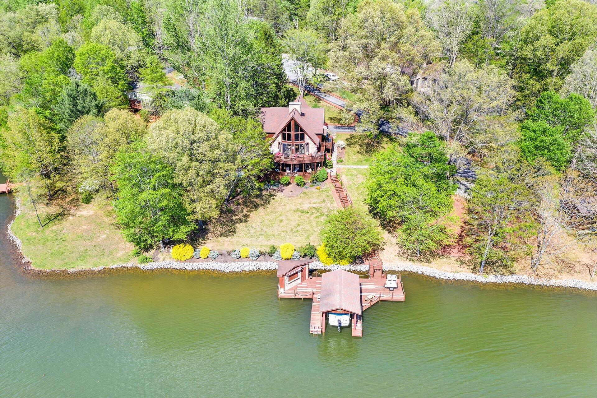 2339 Navigation Point Goodview, VA 24095 - Photo 48 of 49 an aerial view of a house with a ocean view