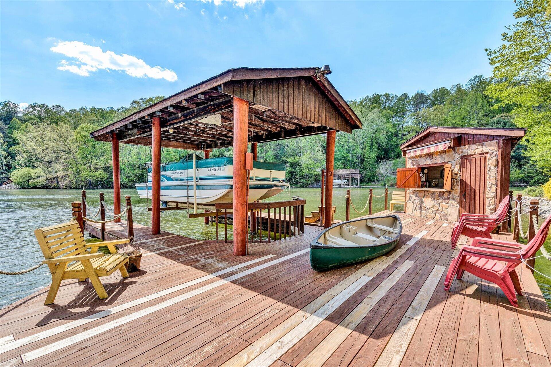 2339 Navigation Point Goodview, VA 24095 - Photo 5 of 49 a view of a roof deck with couches