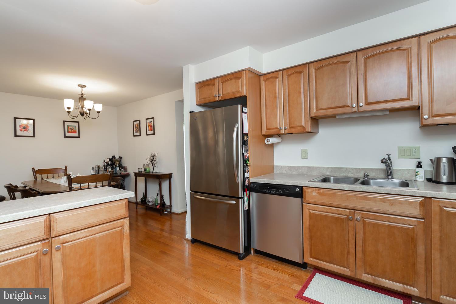 Dining room with hardwood floors