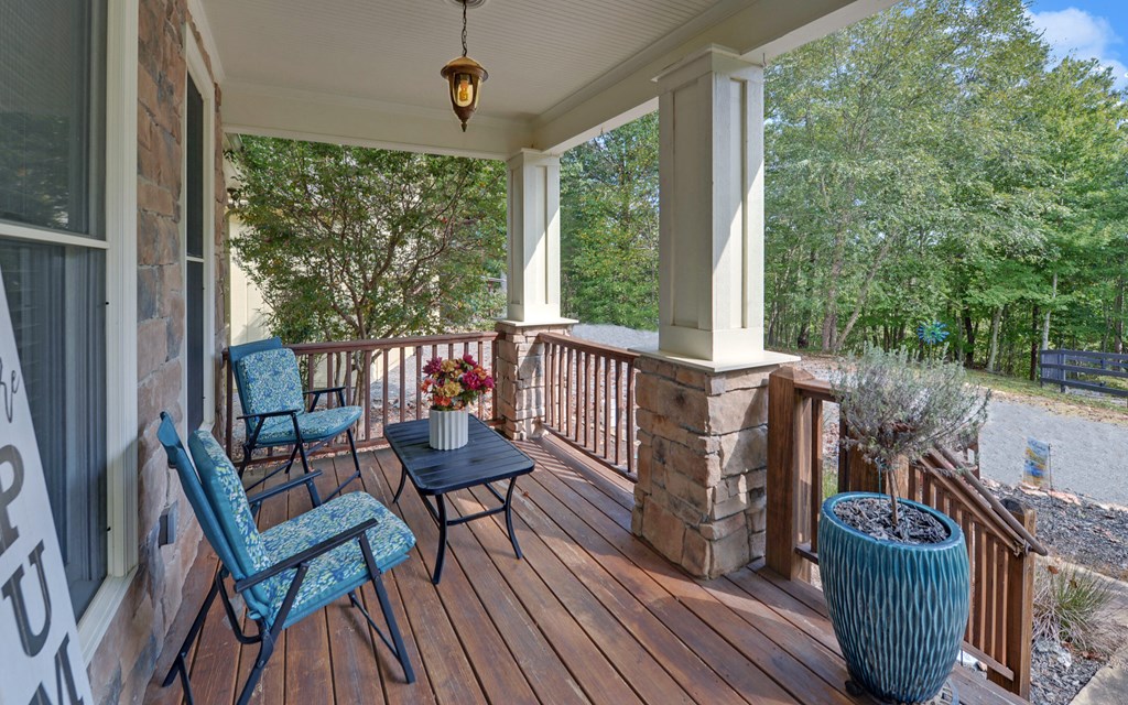 280 Cherokee Court Ellijay, GA 30540 - Photo 6 of 73 a view of a two chairs in the balcony