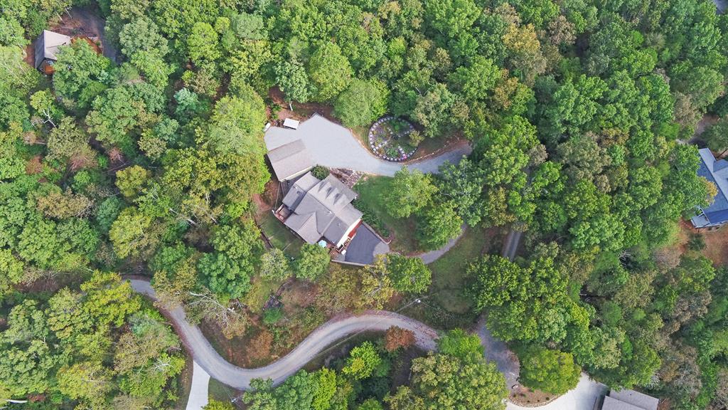 280 Cherokee Court Ellijay, GA 30540 - Photo 61 of 73 an aerial view of a house with garden space and street view
