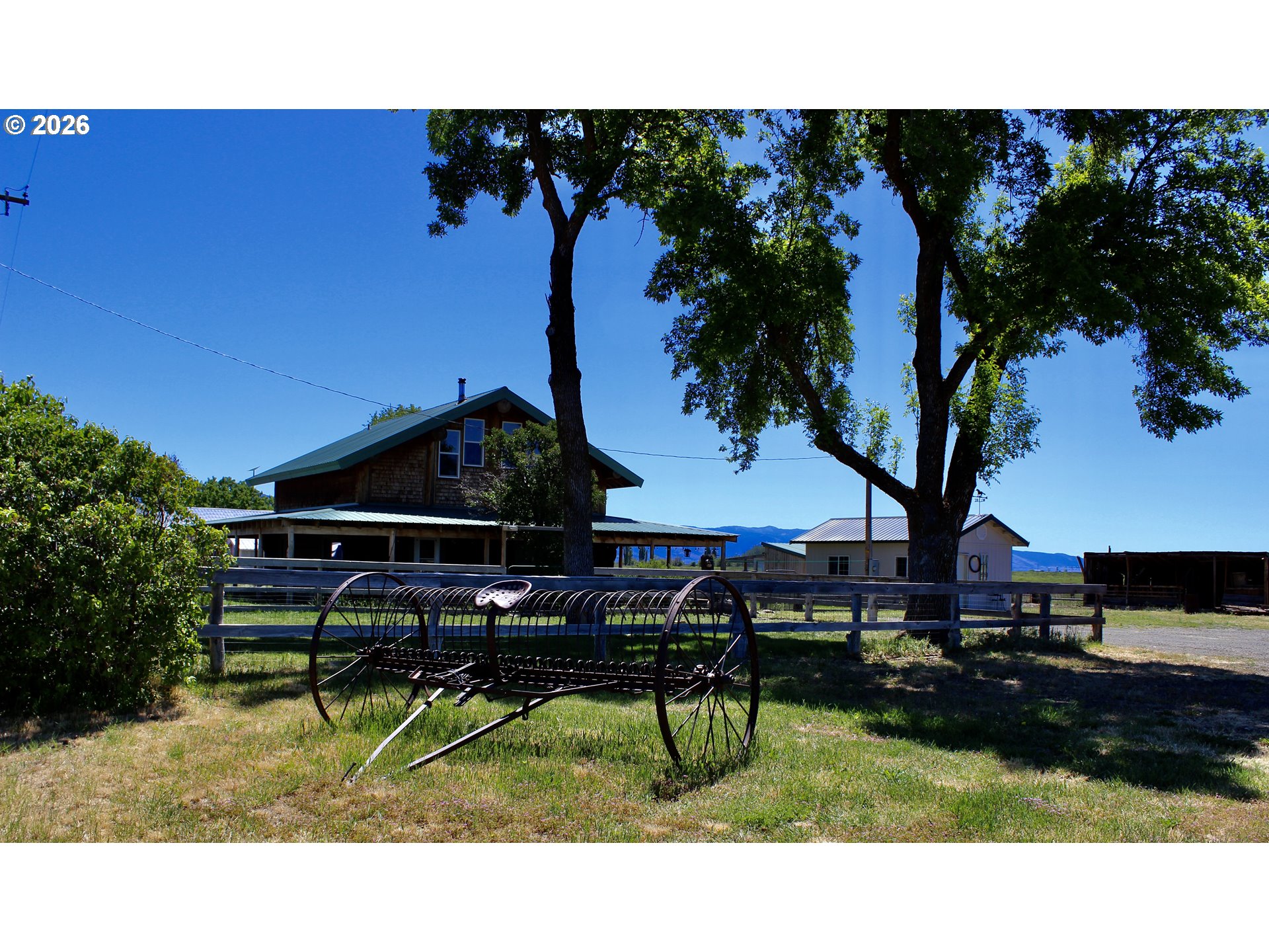 92586 Water Users Lane Lakeview, OR 97630 - Photo 1 of 36 a view of a chairs and table in the backyard