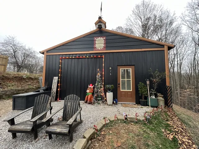 a front view of a house