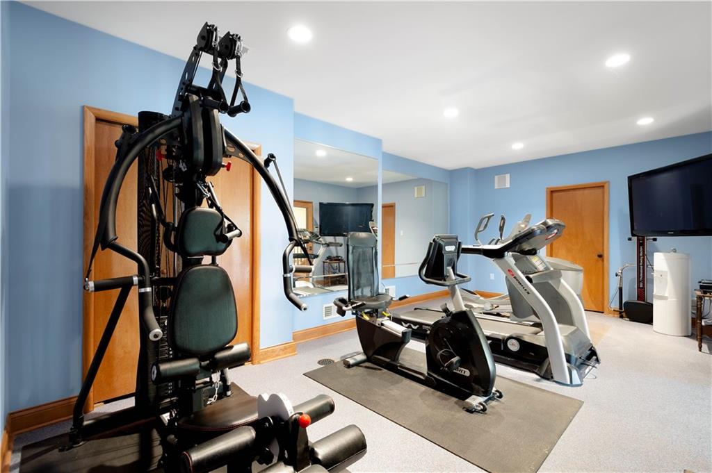 108 Saddle Ridge Drive Oakdale, PA 15071 - Photo 41 of 50 a view of a room with gym equipment