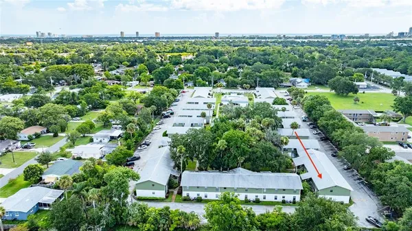 an aerial view of multiple house