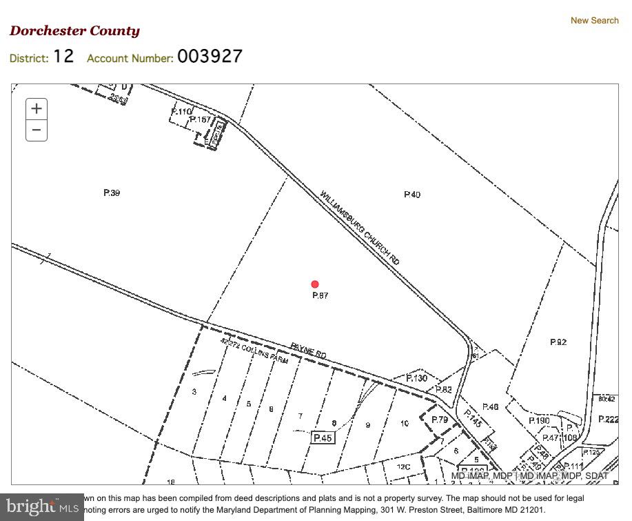 Payne Road Hurlock, MD 21643 - Photo 4 of 4 *Photo provided by SDAT Map