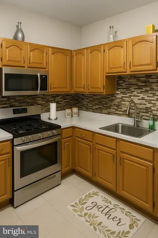 a view of a porch with furniture