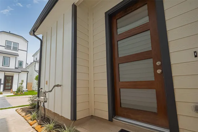 a view of front door of house