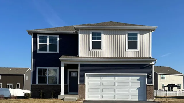 a front view of a house