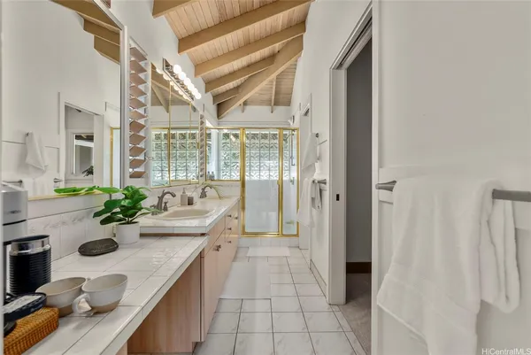 a room with sink and view kitchen