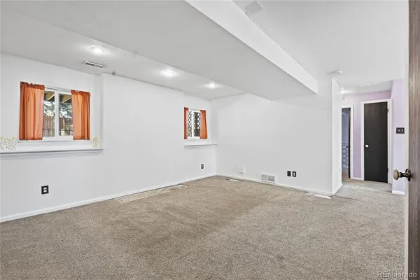 a view of an empty room