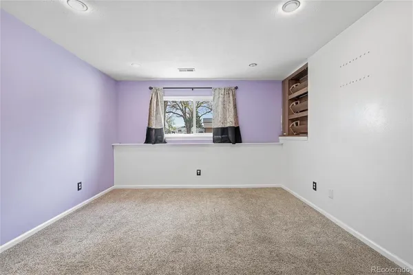 a view of room with window