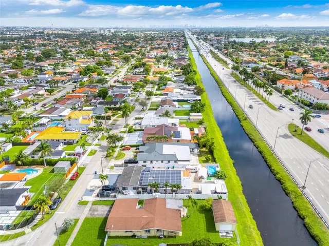 a view of a city with tall buildings