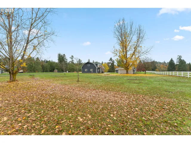 a view of a house with a backyard