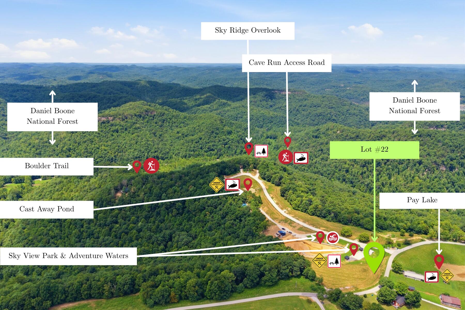 Lot #22 Sky Ridge Way Denniston, KY 40316 - Photo 2 of 3 Lot Location & Asset photo