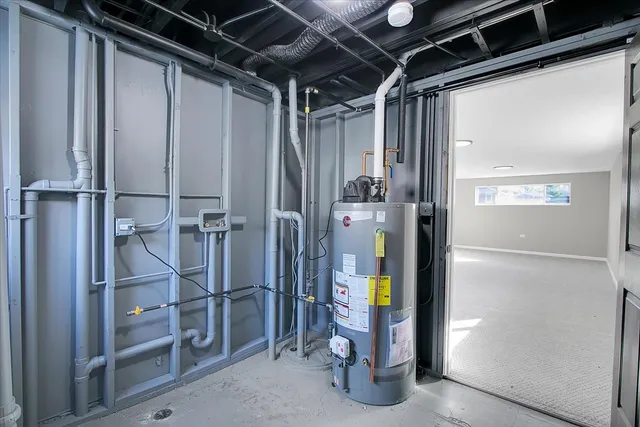 a view of storage and utility room