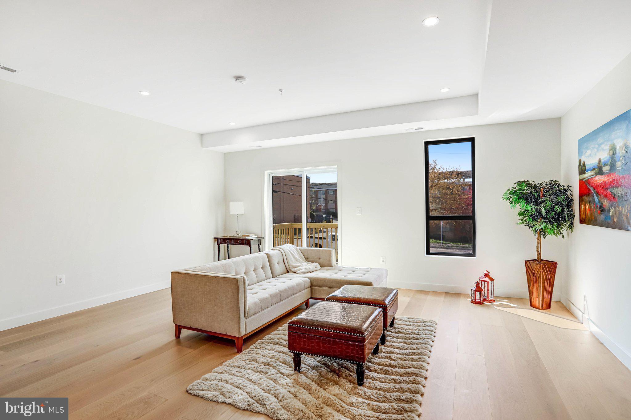 5221 F Street Southeast Washington, DC 20019 - Photo 32 of 63 a living room with furniture and a potted plant
