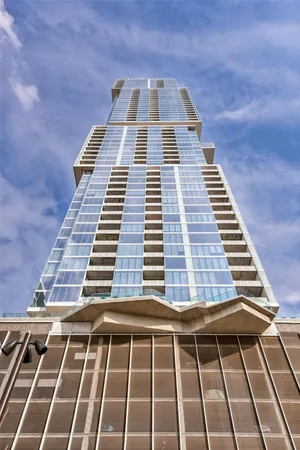 a front view of a building