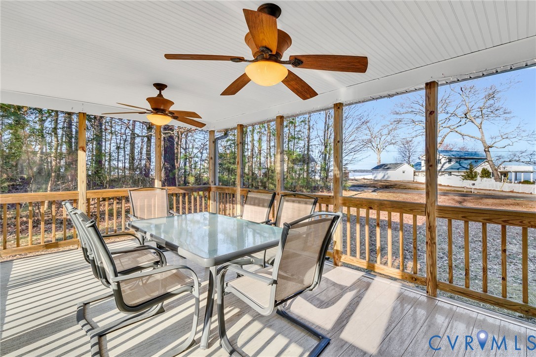 275 Granny's Bar Road Hague, VA 22469 - Photo 27 of 53 Water-View Screened Porch