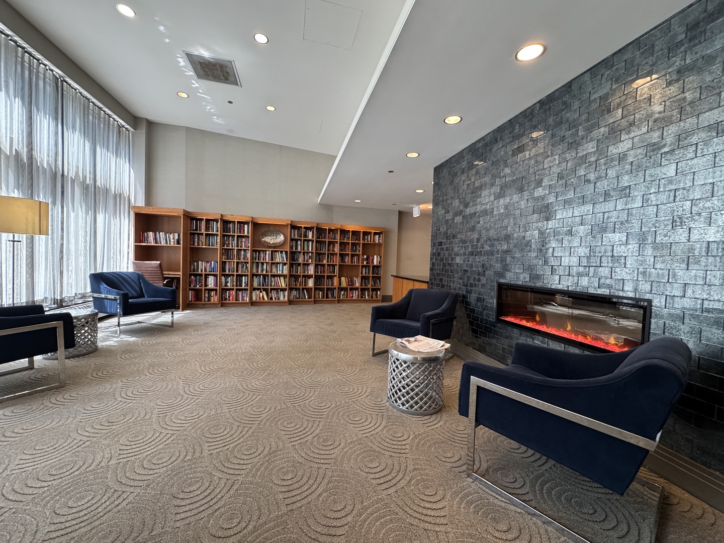 420 East Waterside Drive, Unit 4010 Chicago, IL 60601 - Photo 24 of 39 a living room with furniture a rug and a fireplace