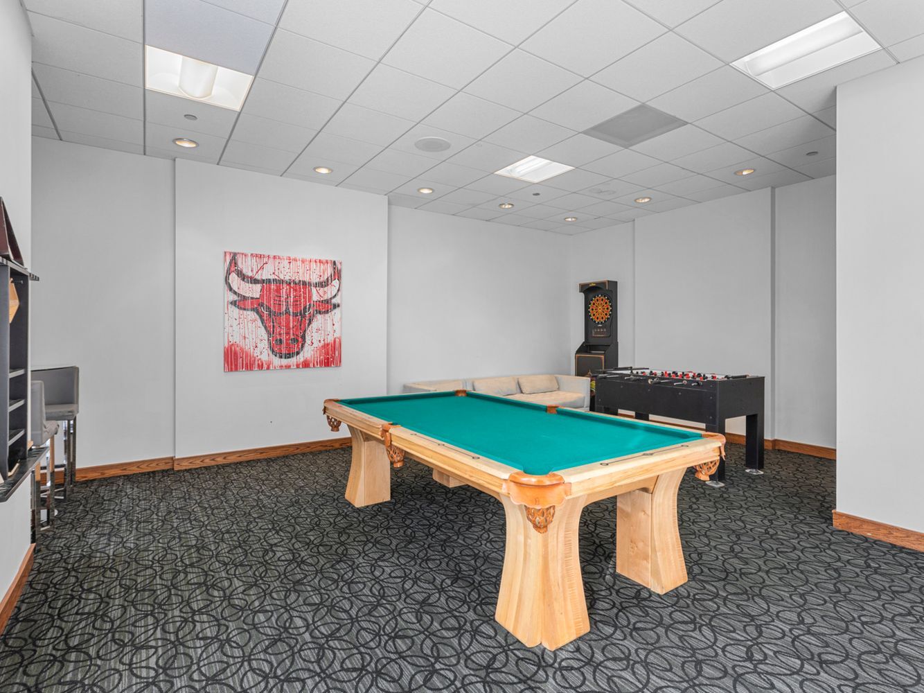 420 East Waterside Drive, Unit 4010 Chicago, IL 60601 - Photo 31 of 39 a room with pool table and windows
