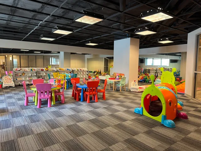 a view of a city with tall buildings