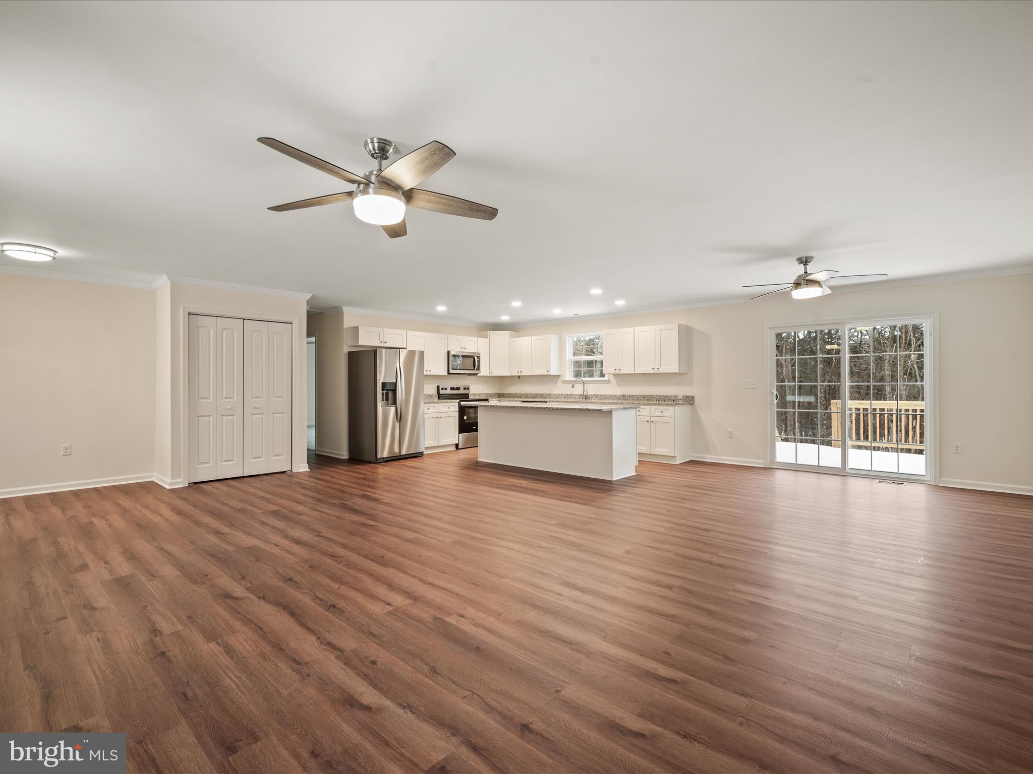 477 North Timber Ridge Road Cross Junction, VA 22625 - Photo 14 of 42 a view of a kitchen with wooden floor and a kitchen