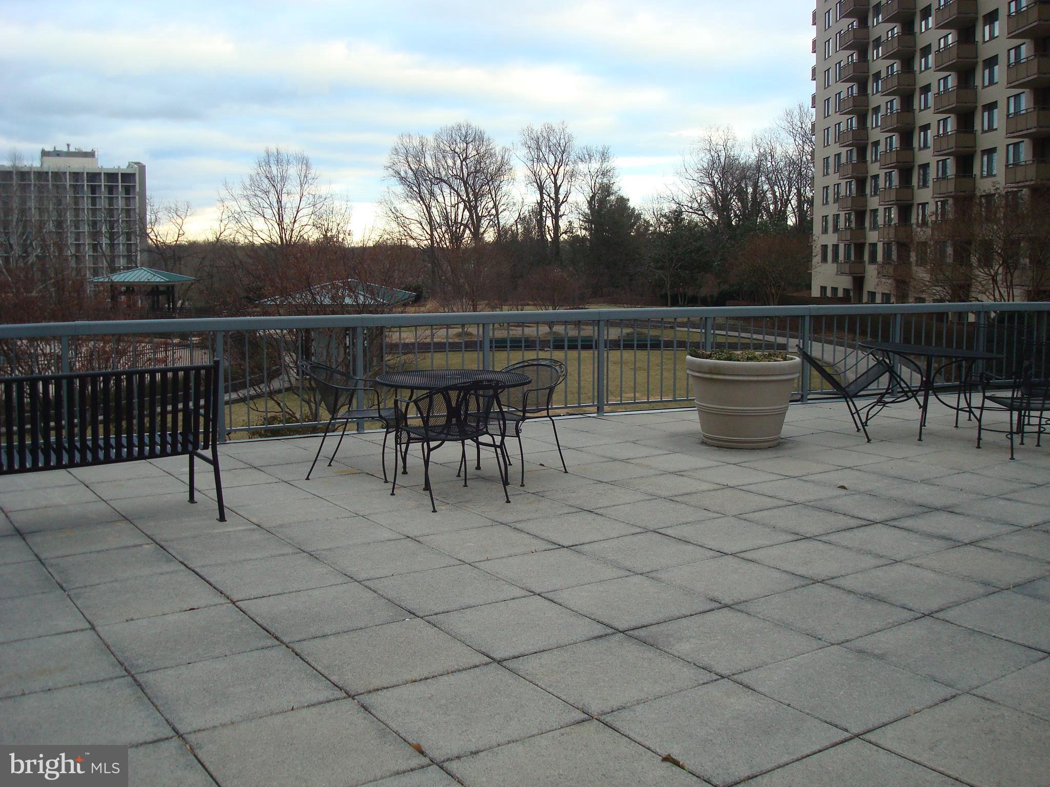 5225 Pooks Hill Road, Unit 710N Bethesda, MD 20814 - Photo 19 of 28 Huge patio off the lobby!