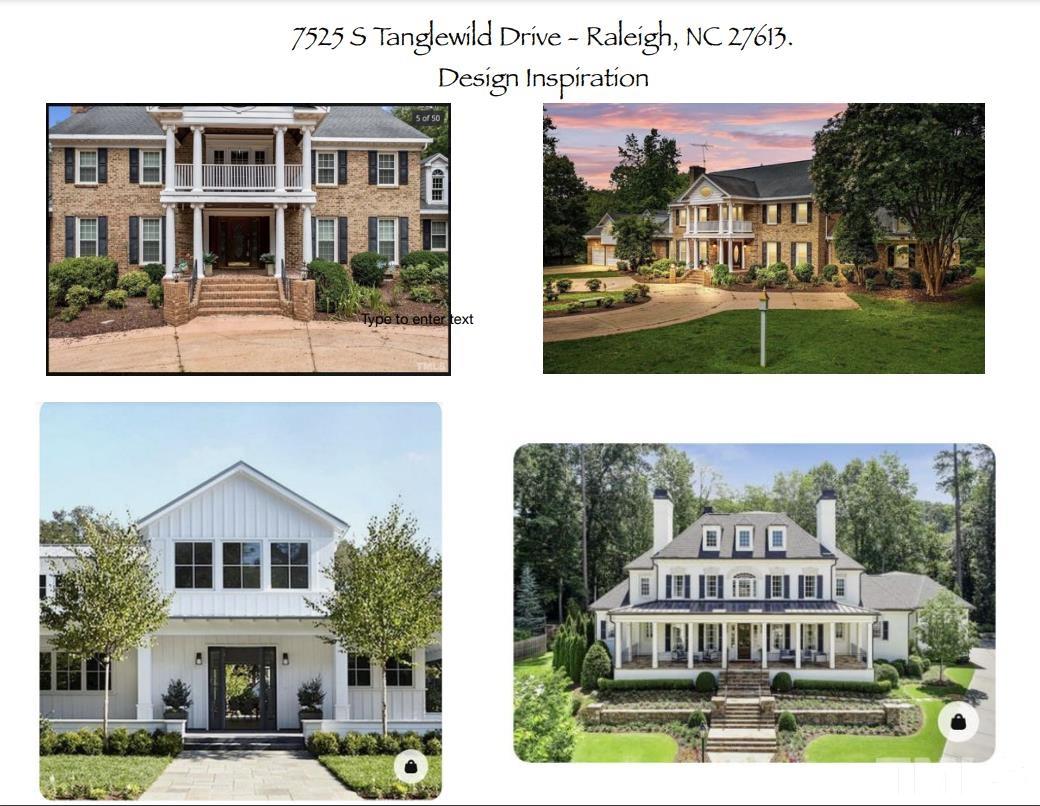 7525 South Tanglewild Drive Raleigh, NC 27613 - Photo 6 of 50 a view of houses with a yard