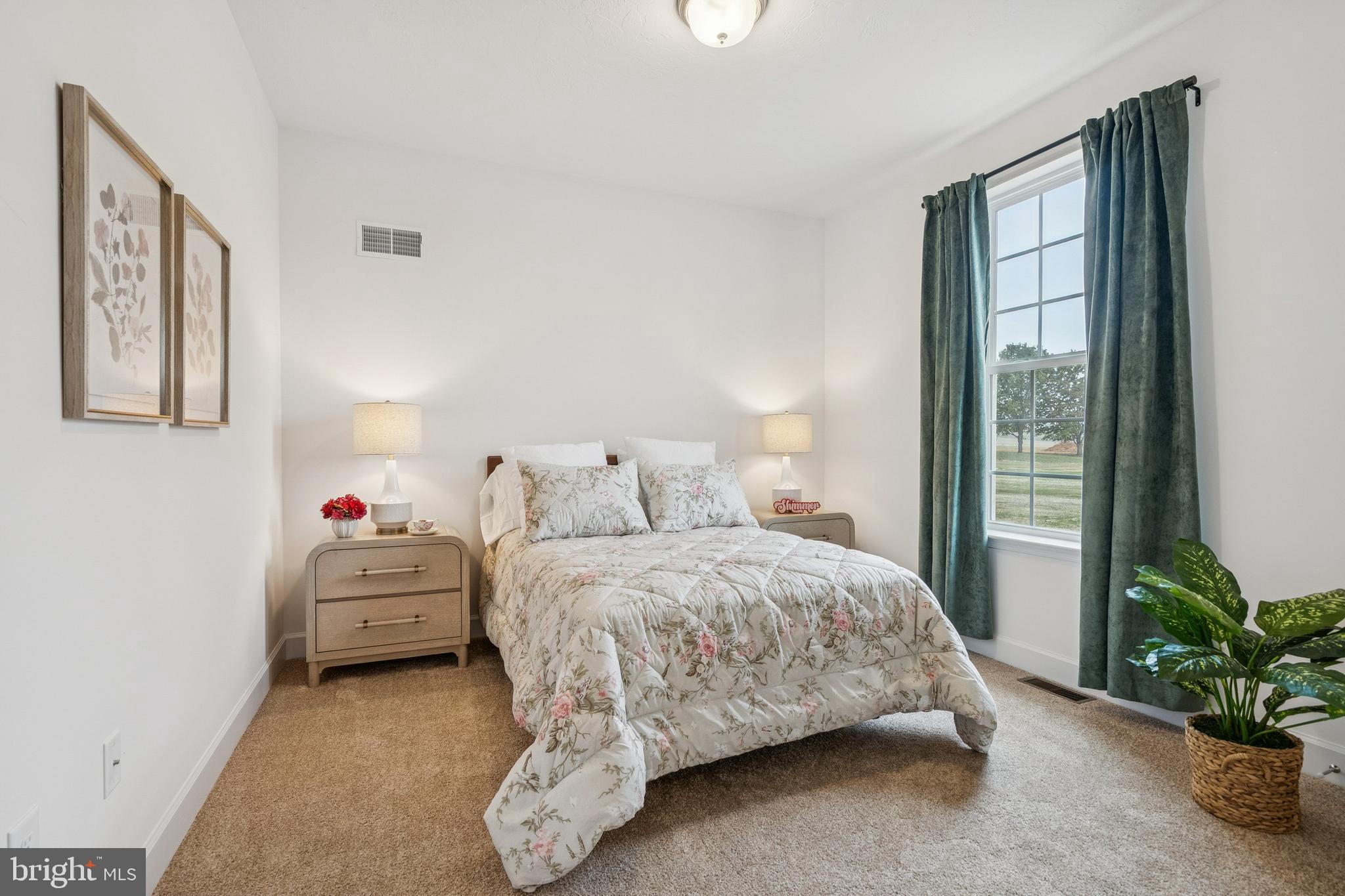 150 Piedmont Way, Unit 101 Hanover, PA 17331 - Photo 35 of 40 a bedroom with a bed and a potted plant