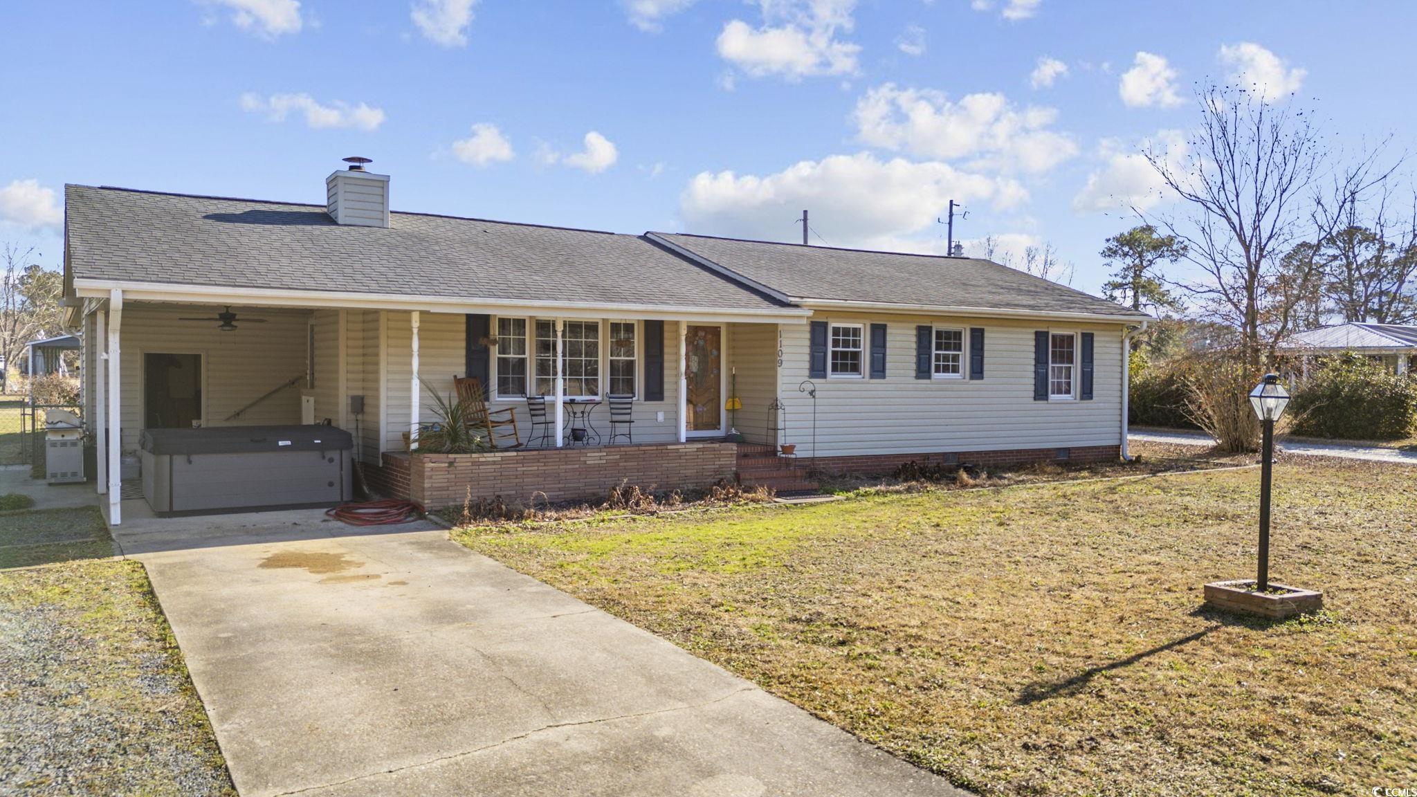 1109 Dunn Short Cut Road Conway, SC 29527 - Photo 1 of 37 Ranch-style house featuring a carport, a front yar