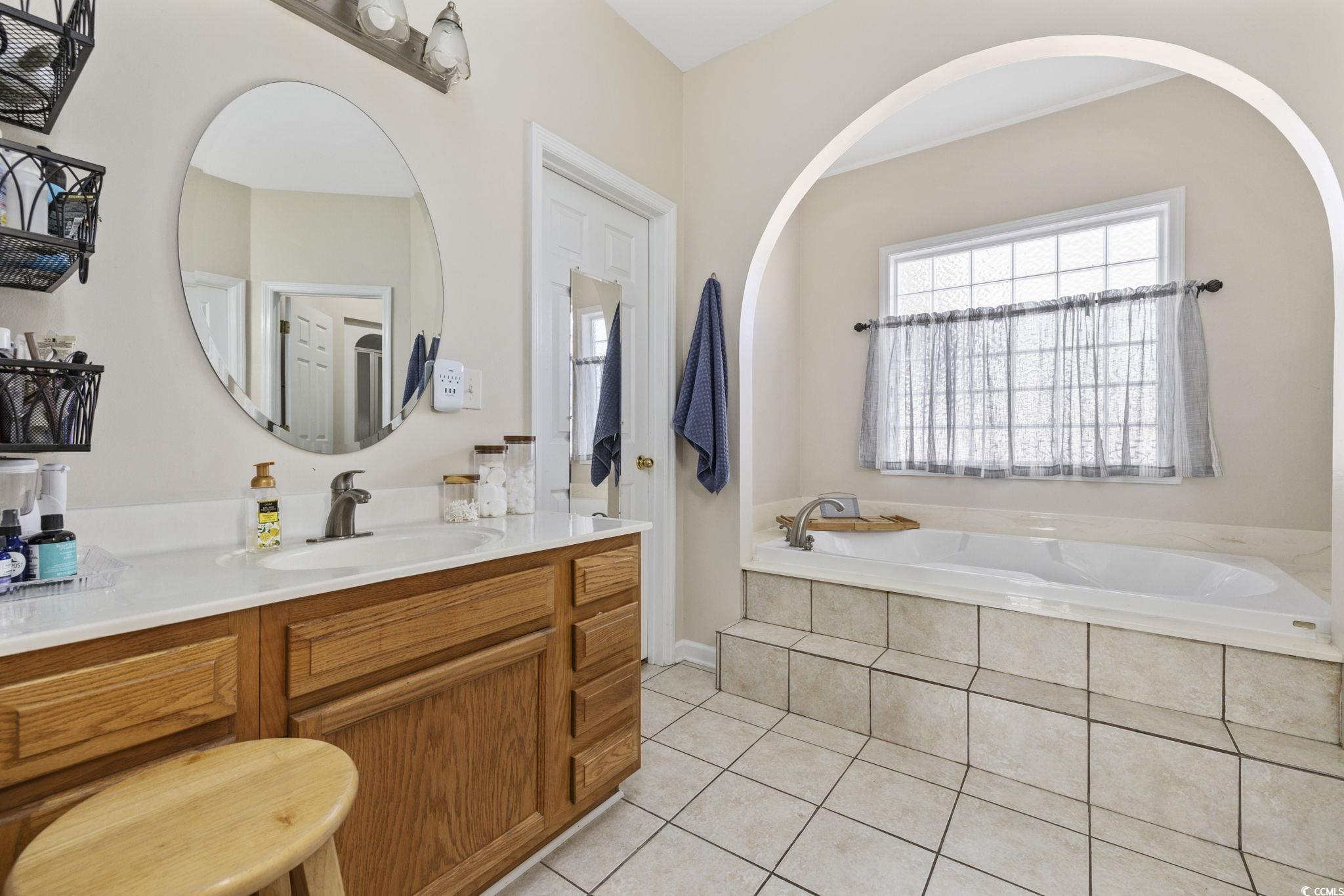 1109 Dunn Short Cut Road Conway, SC 29527 - Photo 25 of 37 Bathroom with tile patterned flooring, vanity, and