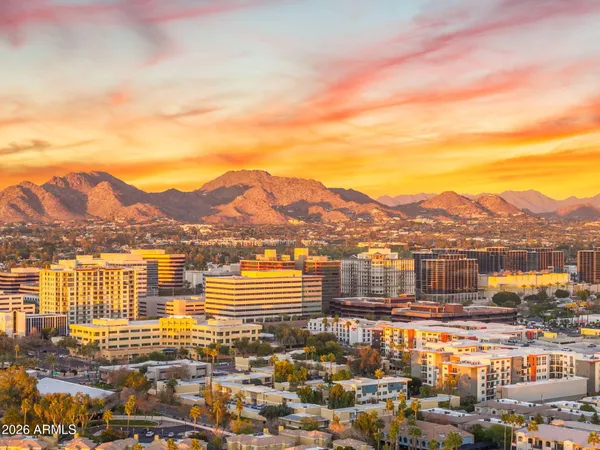 a view of a lake with a mountain