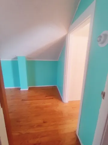 a view of a room with an empty space