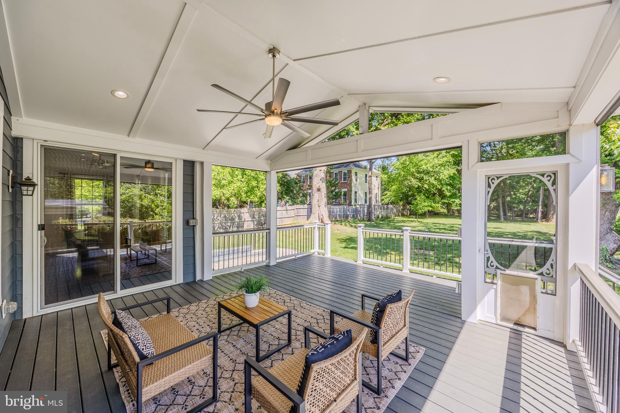 2905 Random Road Falls Church, VA 22042 - Photo 57 of 74 Screened-in outdoor deck (screens retract)