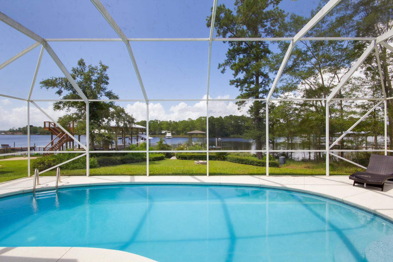 754 Bay Grove Road Freeport, FL 32439 - Photo 5 of 23 a view of a backyard with swimming pool