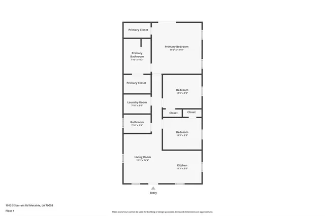 $189,999 | 1013 Starrett Road, Metairie, LA 70003