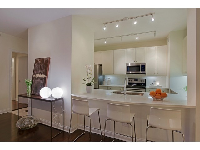 501 North Clinton Street, Unit 904 Chicago, IL 60654 - Photo 6 of 25 a kitchen with stainless steel appliances a sink and a stove