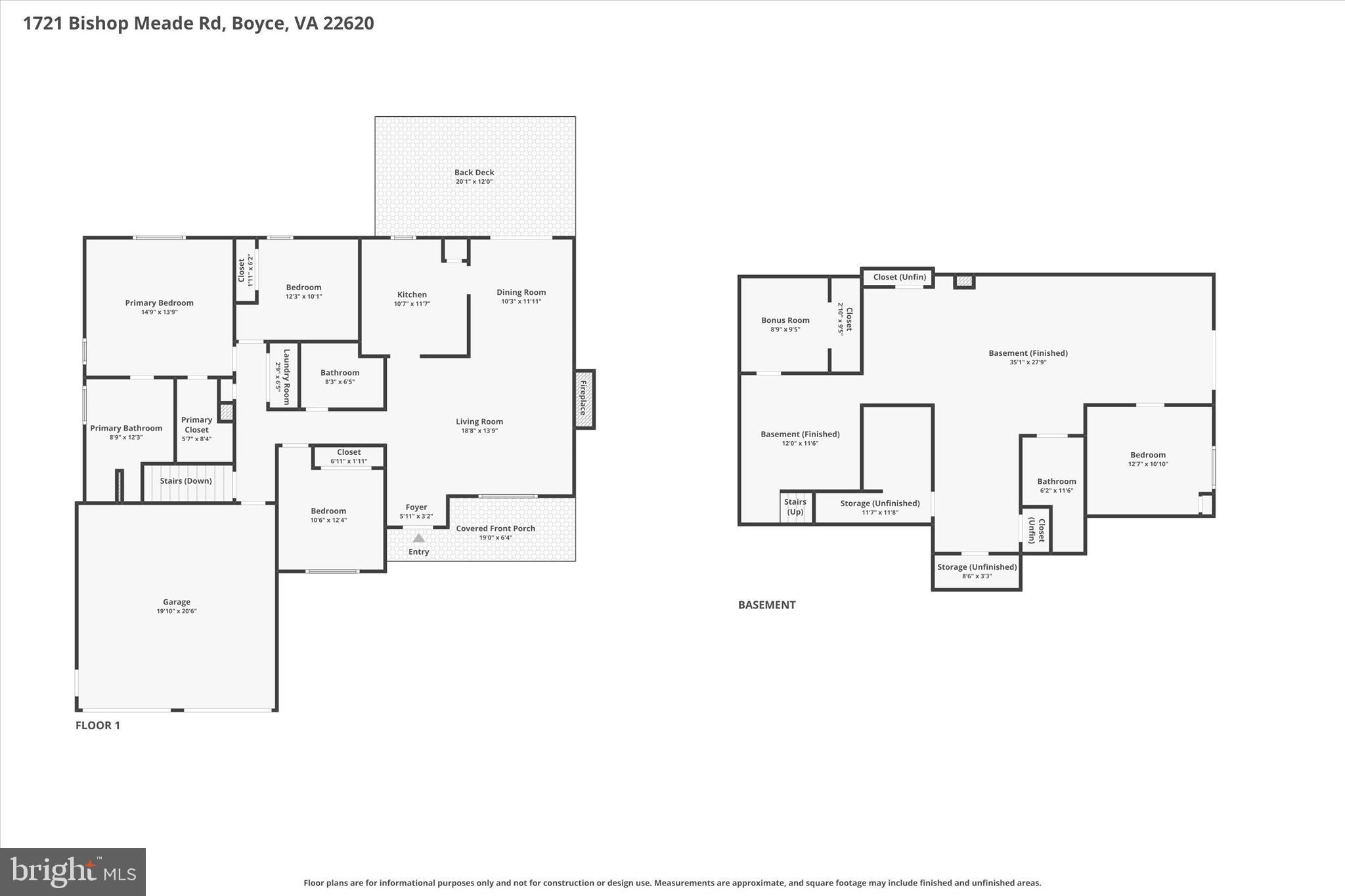 1721 Bishop Meade Road Boyce, VA 22620 - Photo 69 of 69 Floor Plan