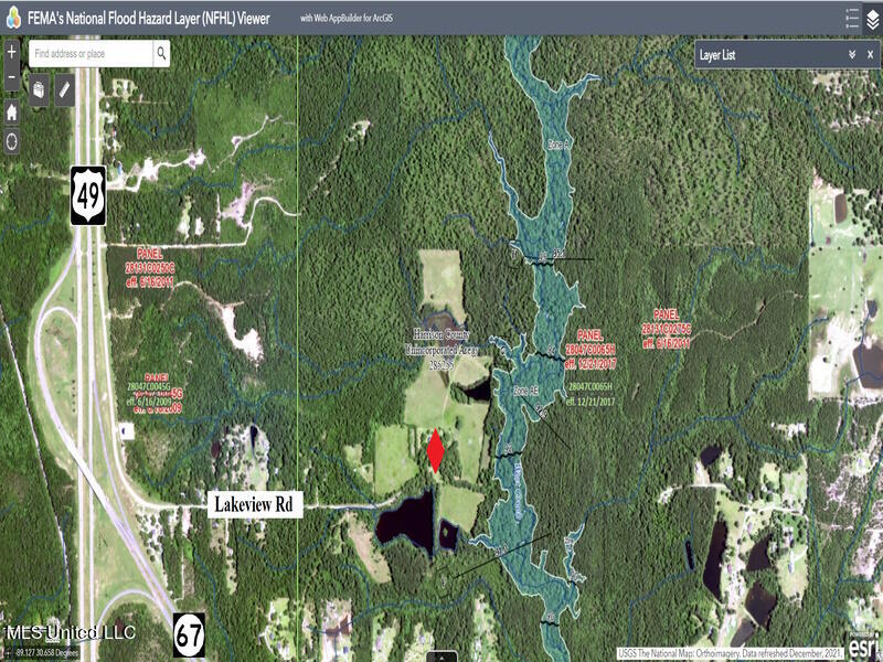 16508 Lakeview Road Saucier, MS 39574 - Photo 11 of 11 16508 Lakeview Rd FEMA Flood Map