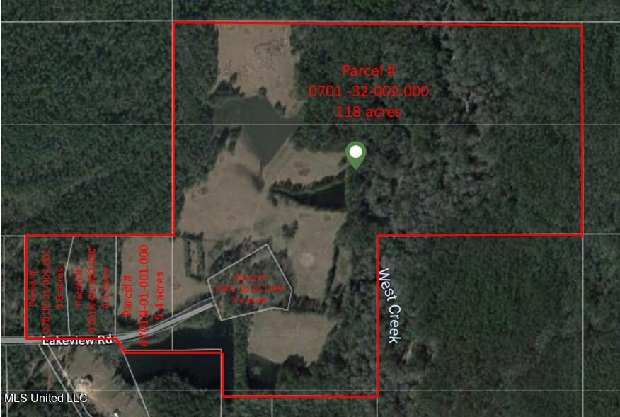 16508 Lakeview Road Saucier, MS 39574 - Photo 10 of 11 16508 Lakeview Rd Aerial Parcel breakdow