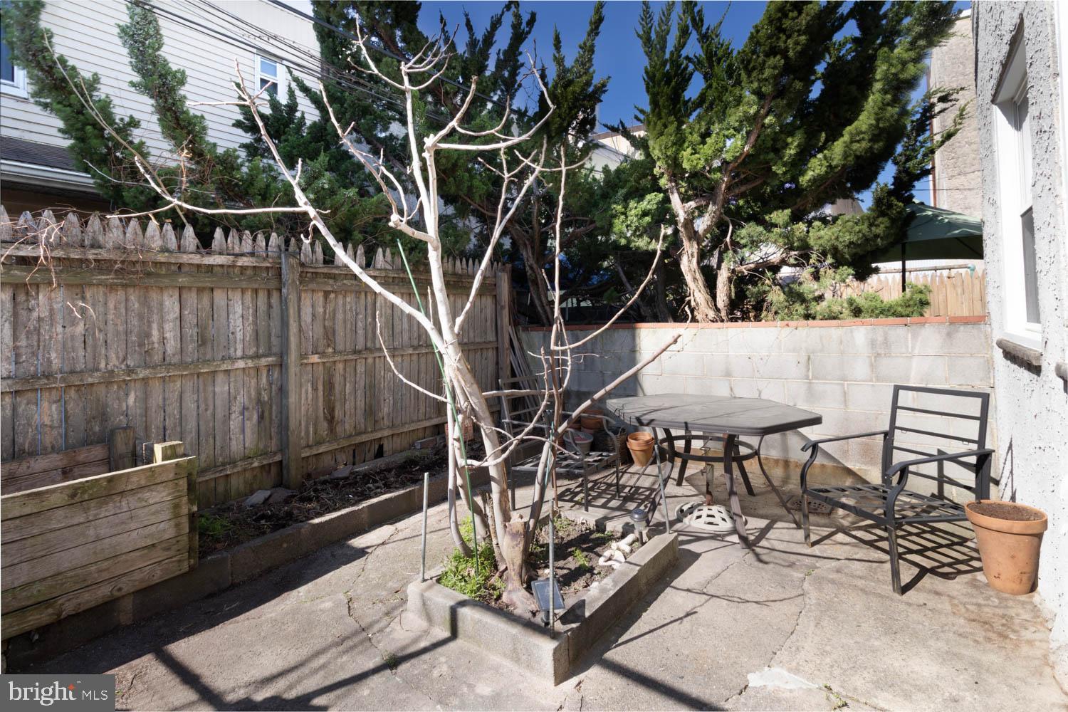820 Tasker Street Philadelphia, PA 19148 - Photo 24 of 25 a view of backyard with a table and chairs