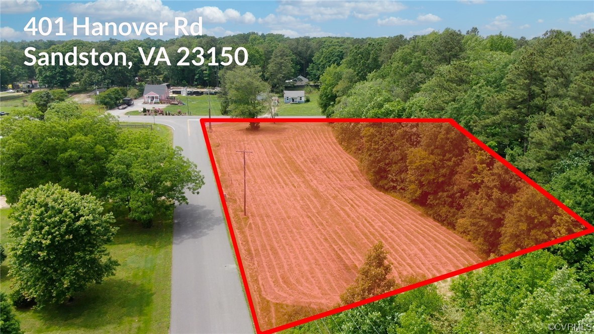 401 Hanover Road Sandston, VA 23150 - Photo 2 of 18 Aerial view of Lot Lines