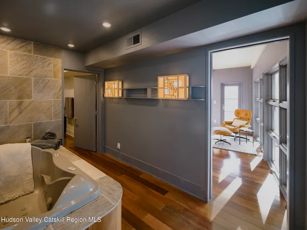 a very nice looking room with a large window